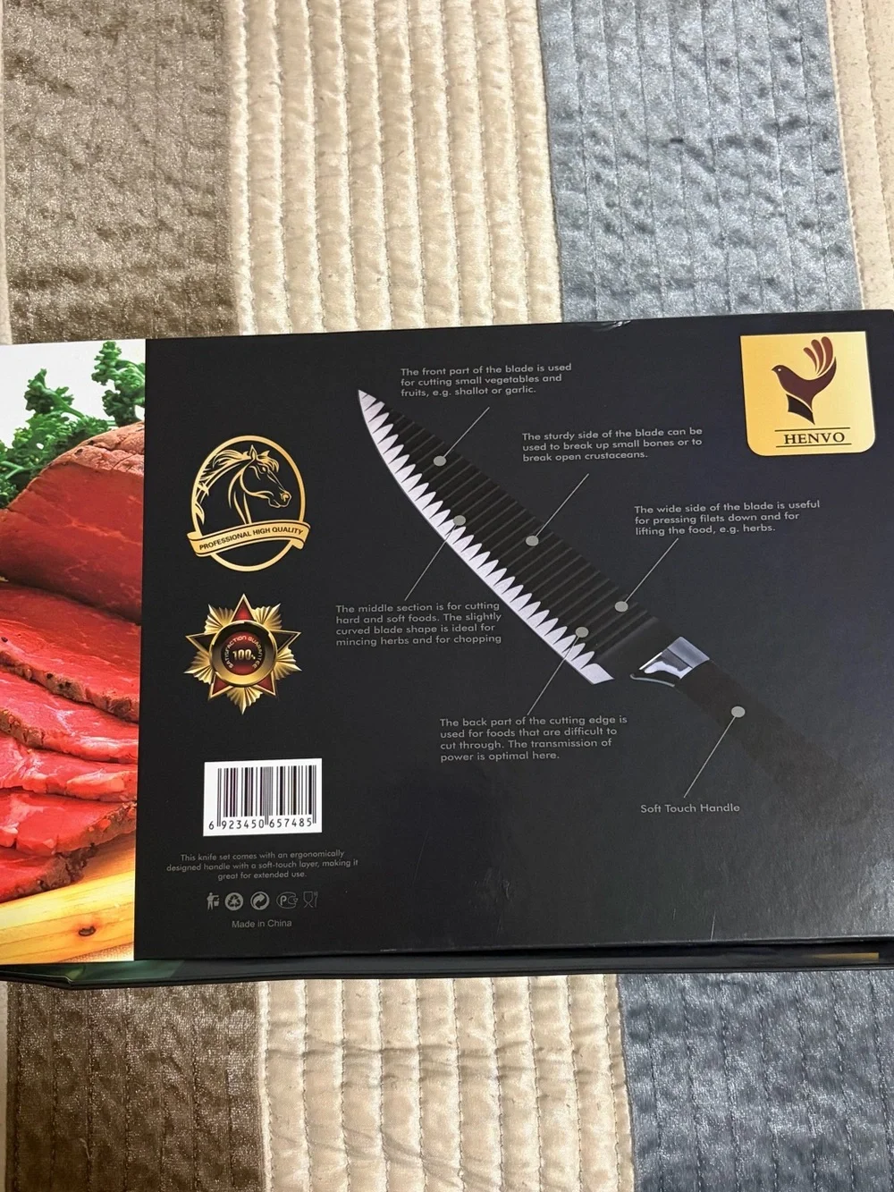Source Unknown Black Kitchen Knife Set with Peeler & Scissors